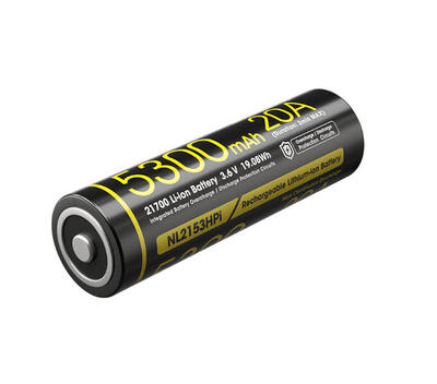 Nitecore nl2153hpi oplaadbare 21700 li-ion batterij 5300mah