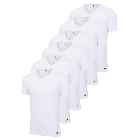 T-Shirt Herren 6er Pack Figurbetont-V-Neck Shirt, Active Core Cotton 6PK