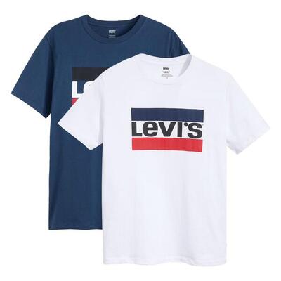T-Shirt Herren 2er Pack Bequem sitzend-Sportswear Logo Graphic Tee