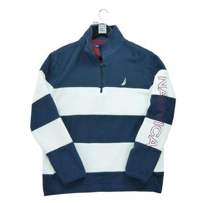 Second life - Herren Navy Fleece Pullover - Wie neu