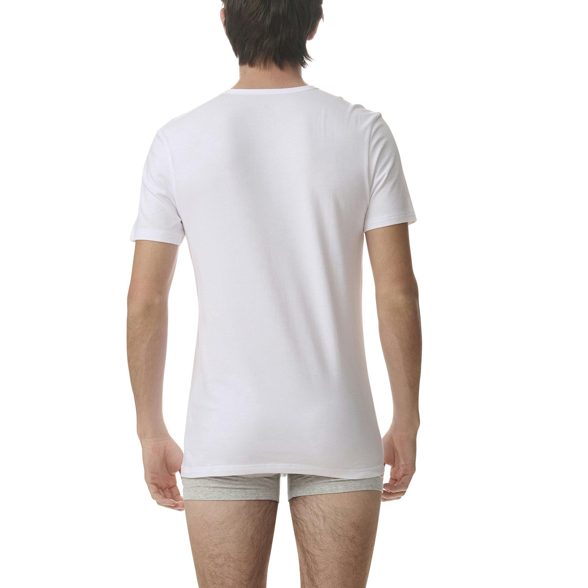 T-Shirt Herren 4er Pack Figurbetont-V-Neck Shirt Active Flex Cotton 4P 3/6