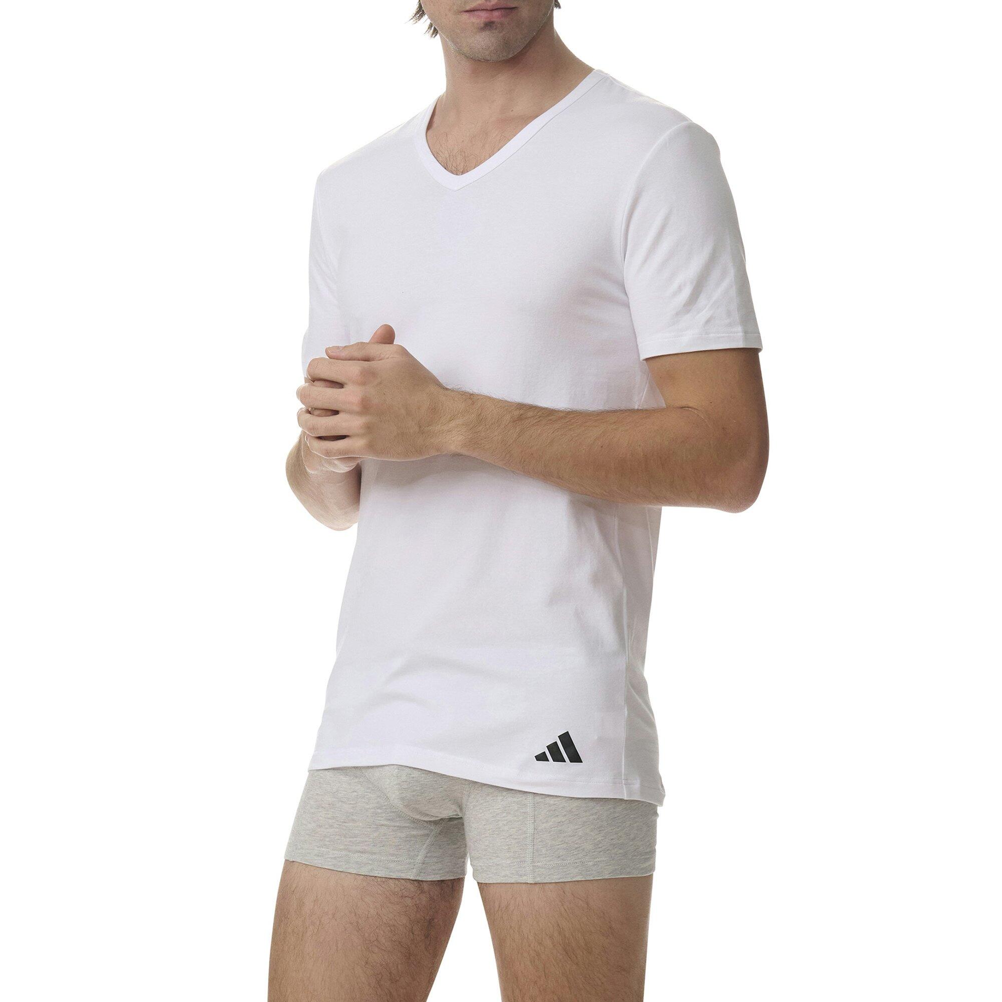 T-Shirt Herren 4er Pack Figurbetont-V-Neck Shirt Active Flex Cotton 4P 5/6