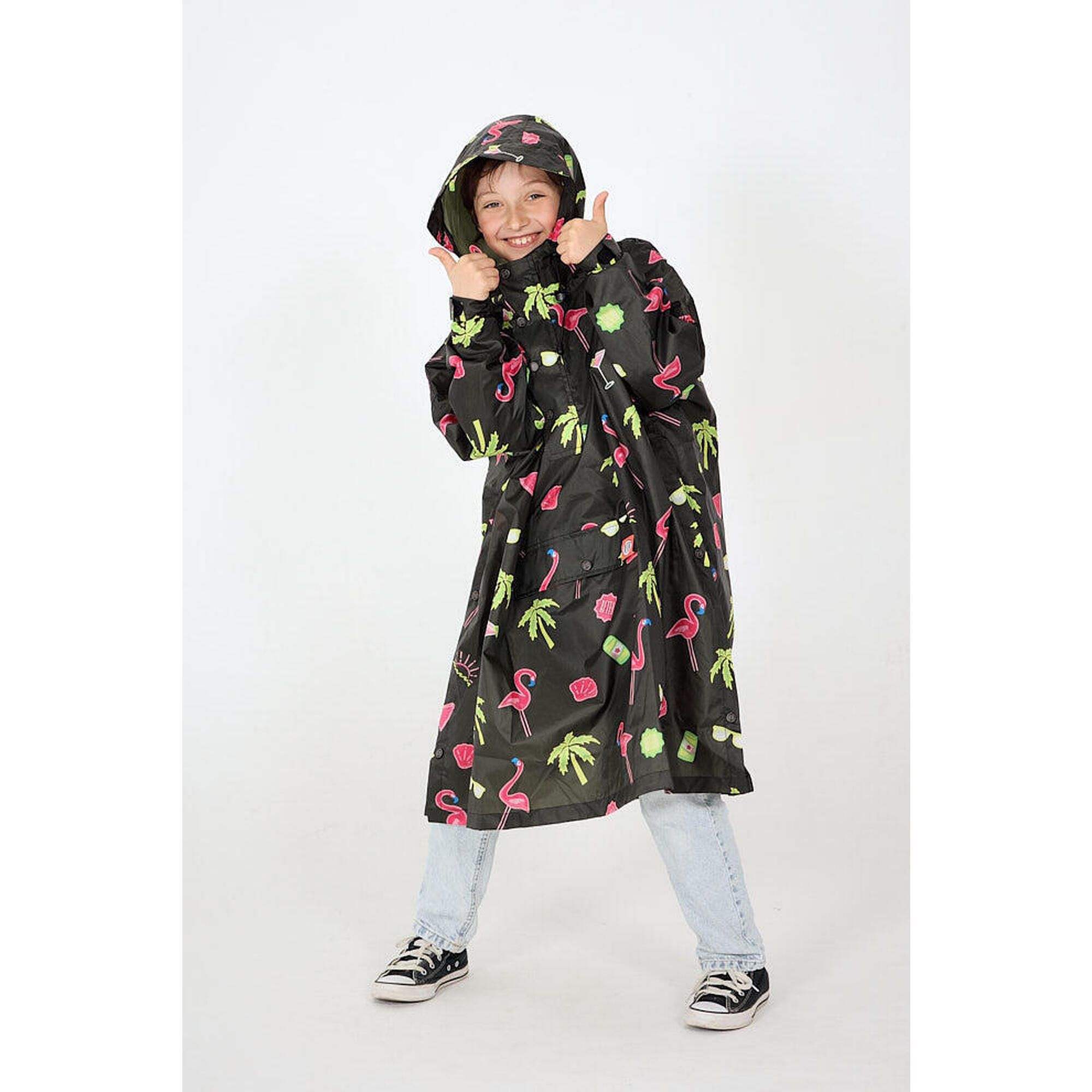 After Essentials - Poncho De Pluie Enfants - Unisexe - Paradise - Coupe-pluie - Noir - No Size - Decathlon