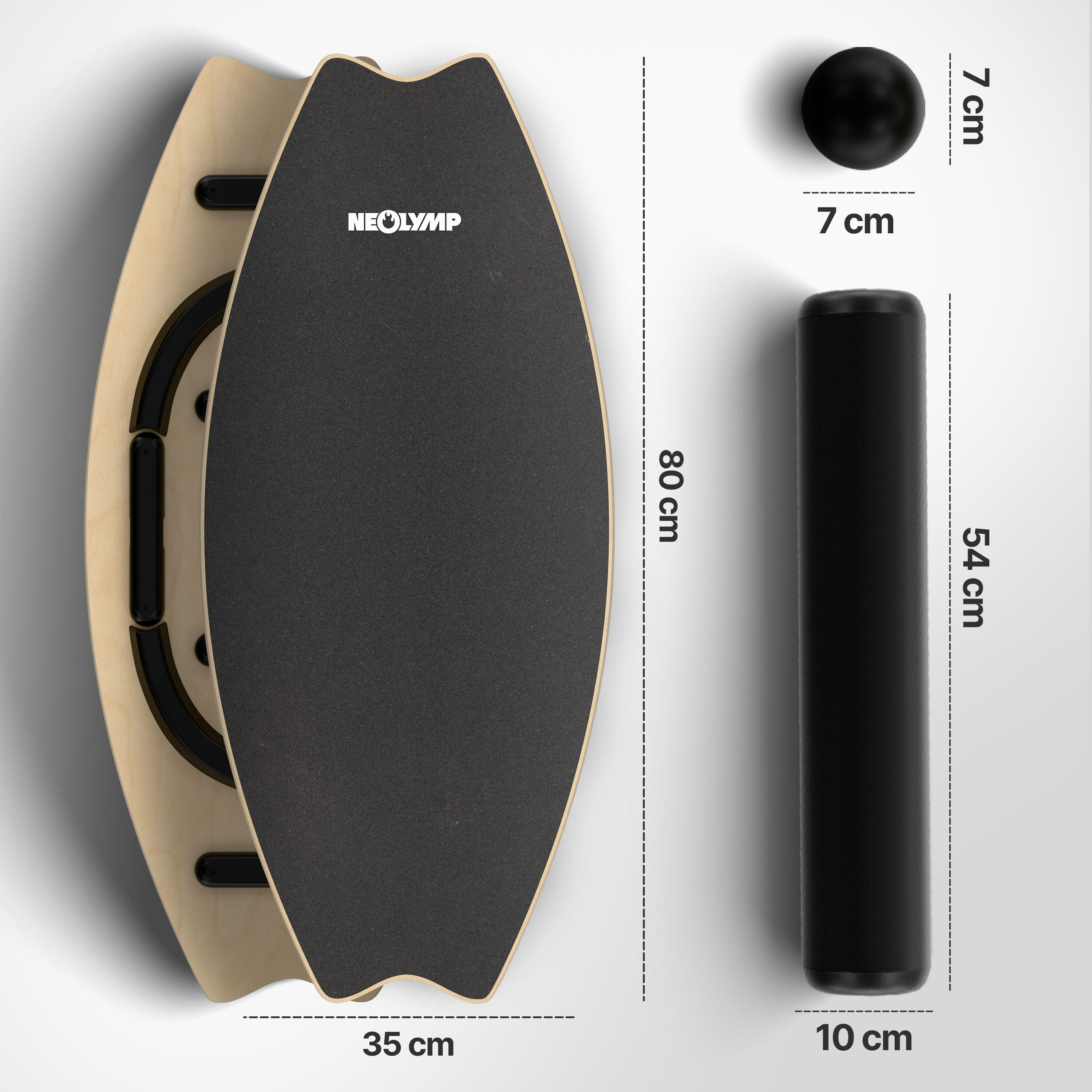 Surfplank Met Een Vectorillustratie Van Een Landschap Vector
