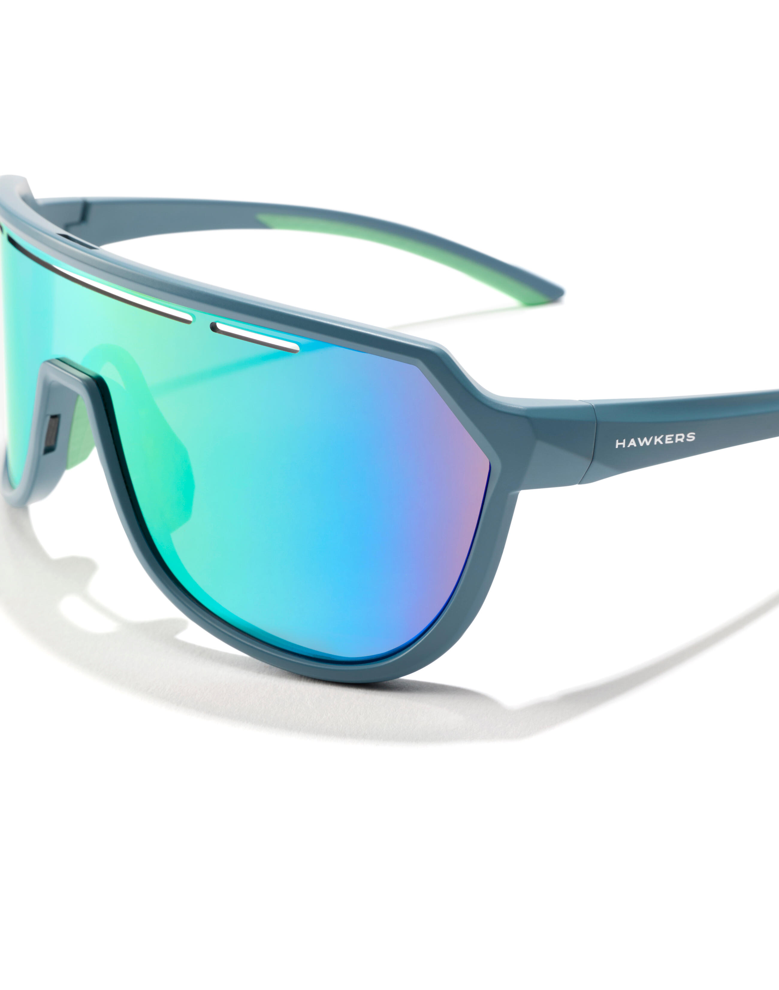 HAWKERS - Gafas de Sol para Hombre y Mujer - FLY - BLUE SMOKE YELLOW 3/8