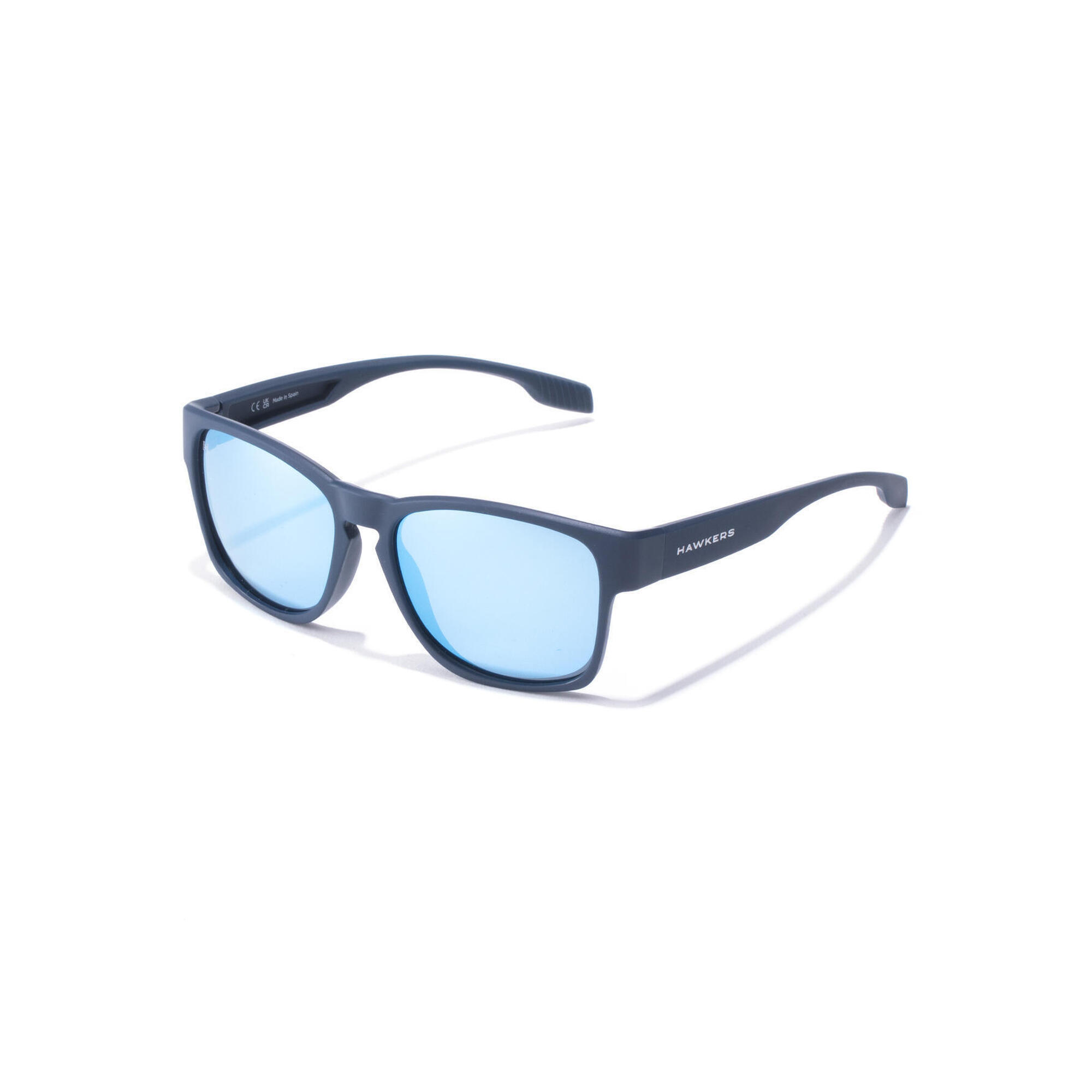 Hawkers - Hawkers - Lunettes Soleil Pour Homme Femme - Core Raw Polarized Navy Blue Chrome - Lunettes De Soleil - Bleu - Taille Unique - Decathlon