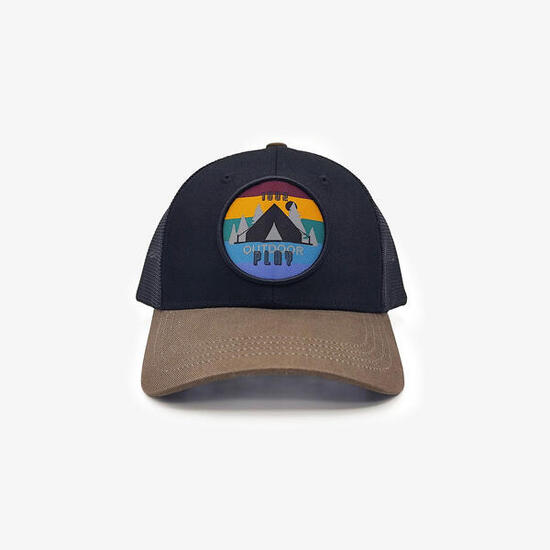 Tweekleurige trucker pet