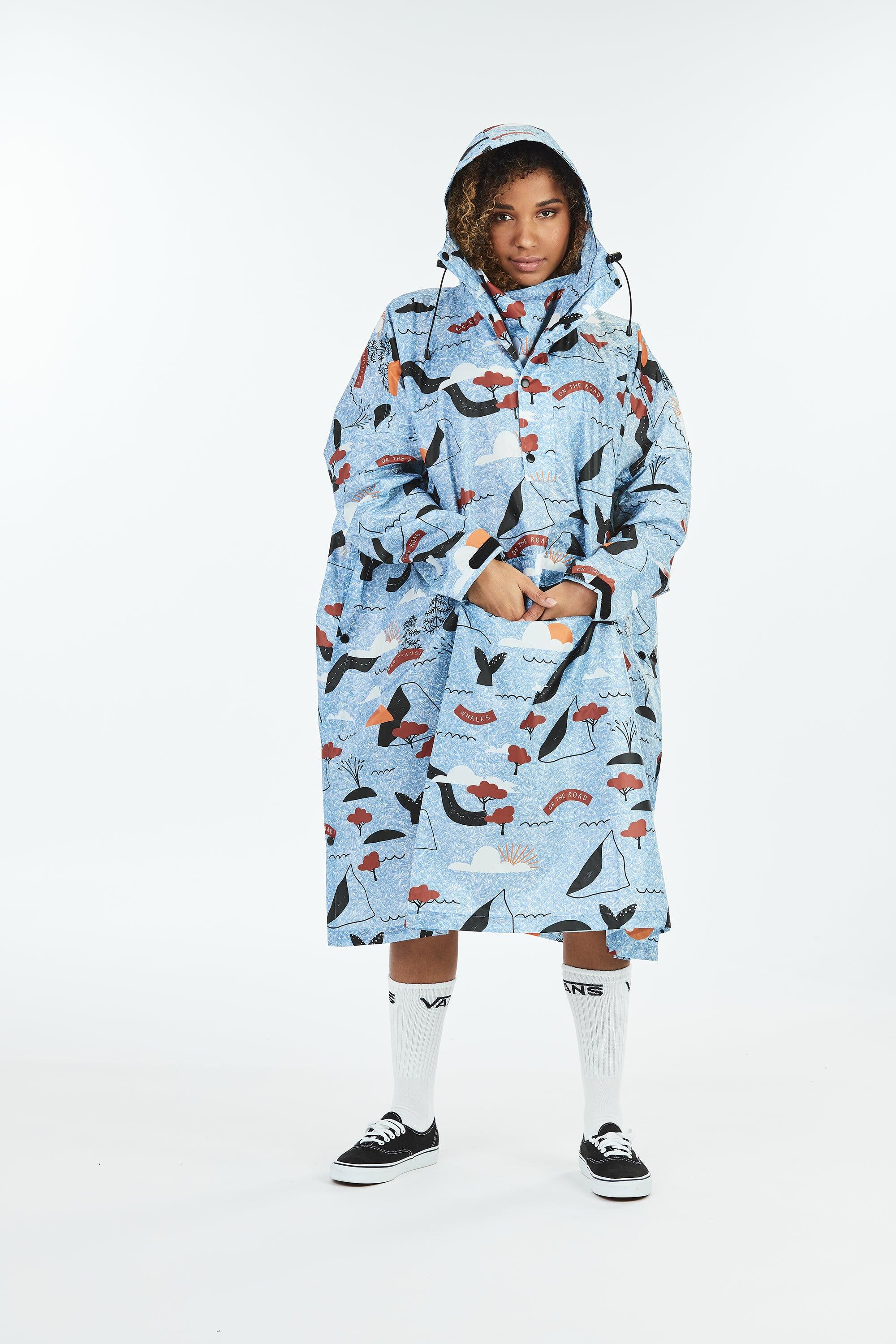 AFTER ESSENTIALS Poncho de chuva adulto – Unissex