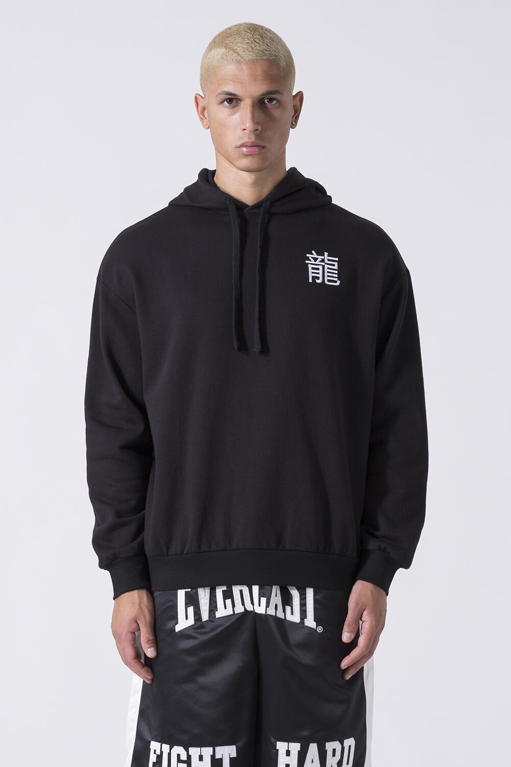 EXCLUSIVE SWEAT À CAPUCHE AVEC GRAPHIQUE DRAGON NOIR COTON, POLYESTER 7/7
