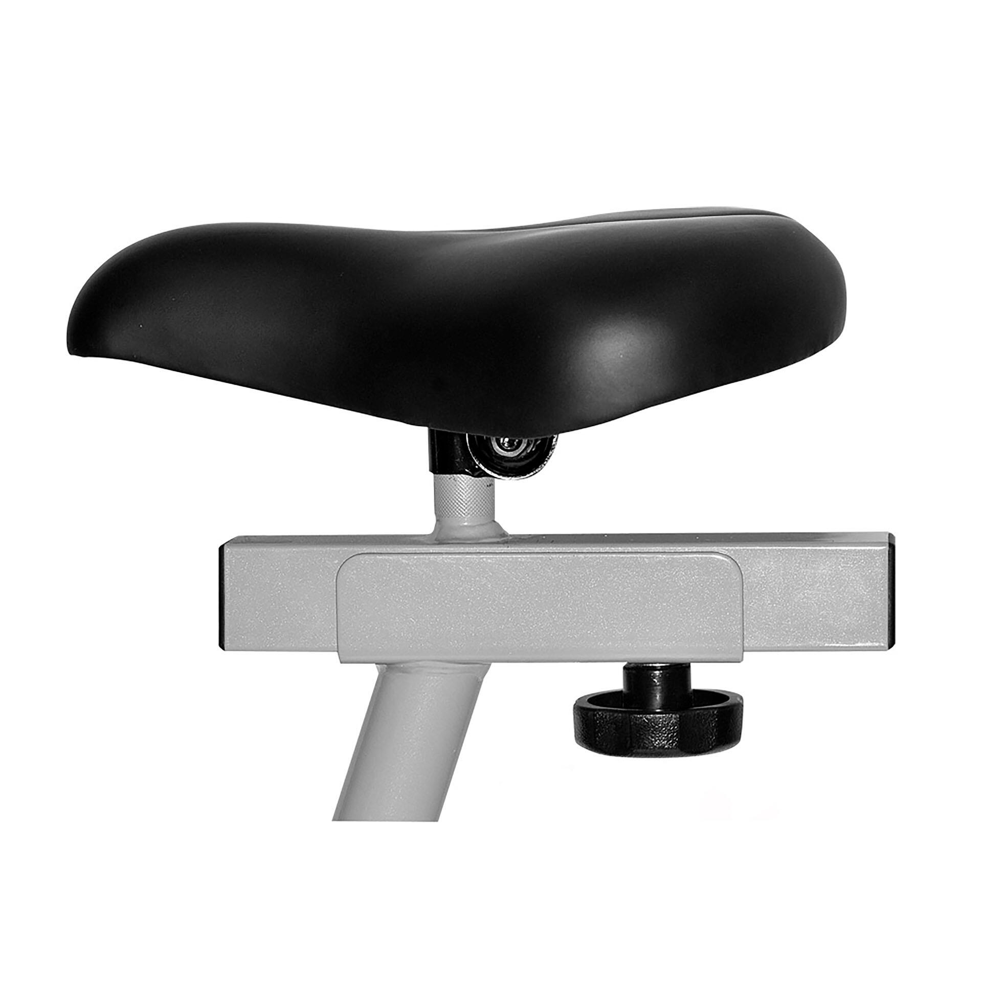 Hometrainer - 9kg magnetische rem - slijtagevrij - 150kg - AL 2 - zilver 3/9