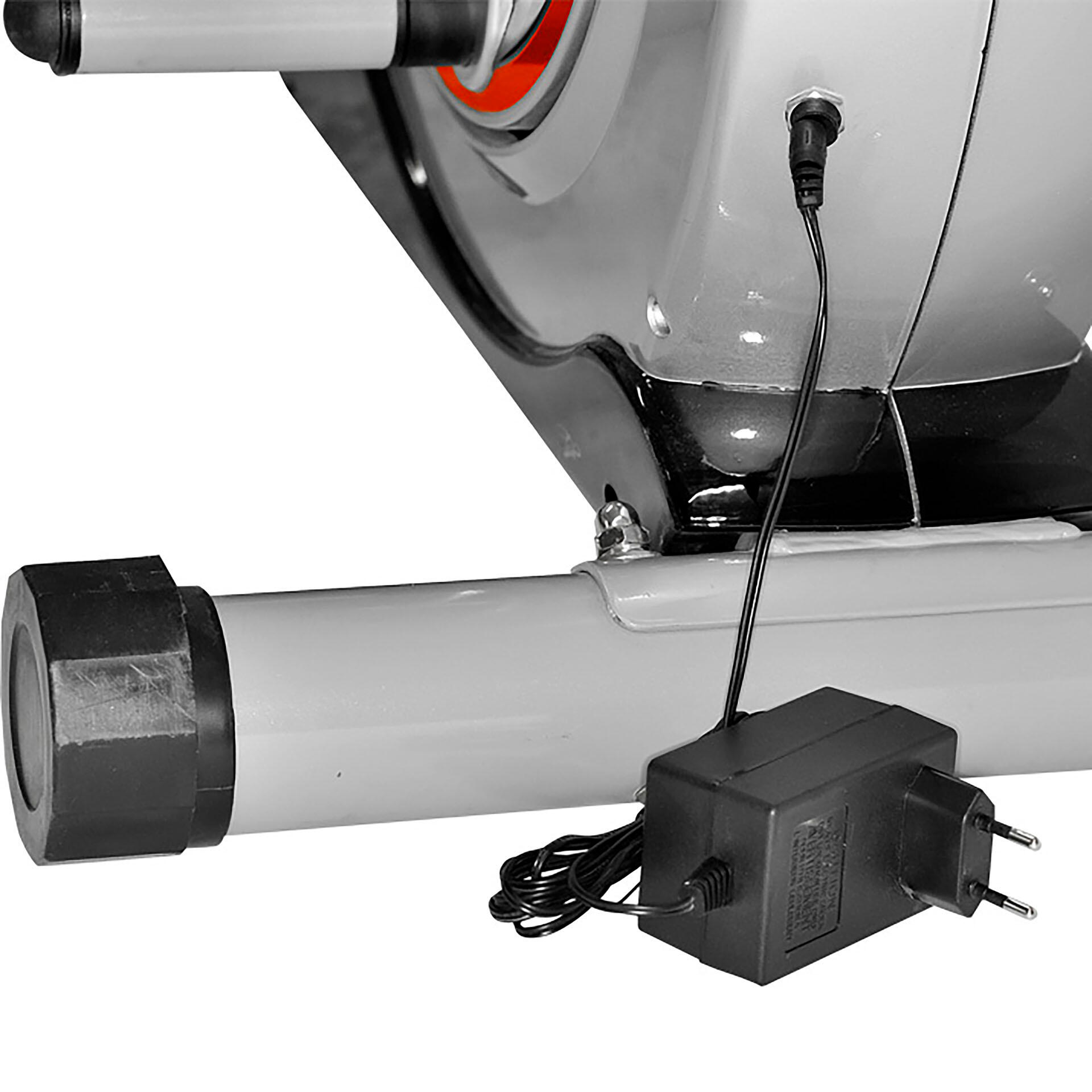Hometrainer - 9kg magnetische rem - slijtagevrij - 150kg - AL 2 - zilver 6/9