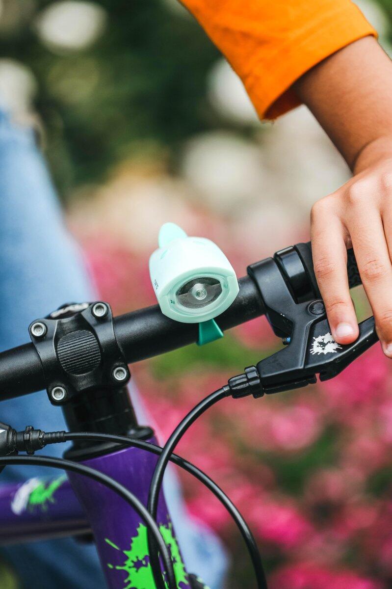 Mini Hornit Nano – Campanello e luce per bici e monopattino - Verde 5/6