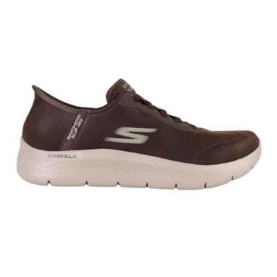 Sneakers skechers model slip - ins go walk flex - smoot kleur bruin
