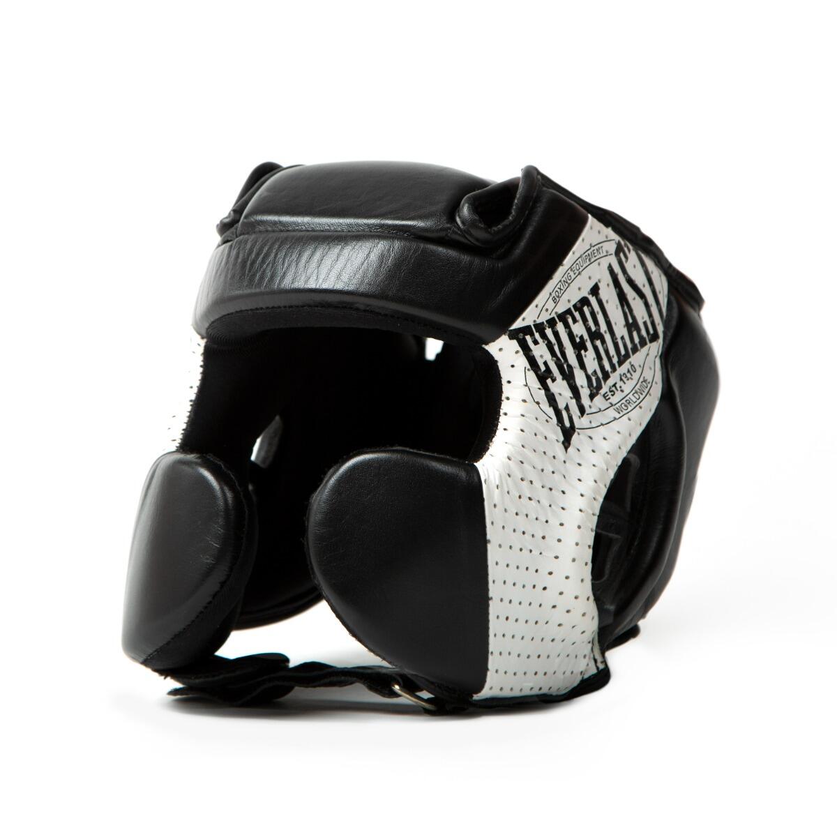 Everlast - Casque Everlast 1910 | Noir/blanc | L/xl - Casque De Boxe - Noir - 44 L - Decathlon