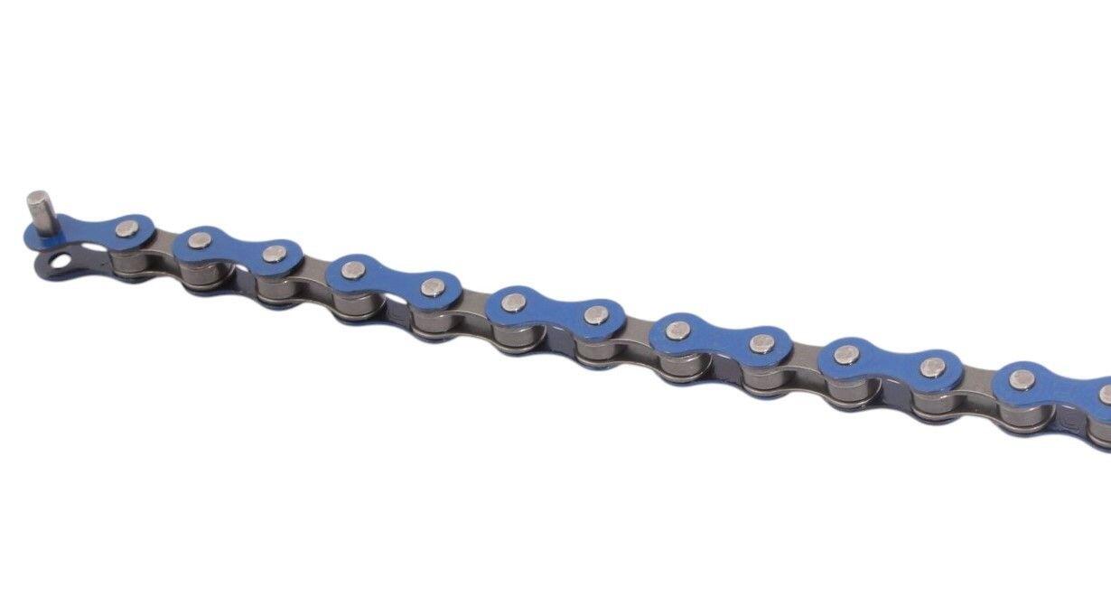 CADENA BMX AZUL 1/2 "x1/8" ACERO KHEBIKES 3/4