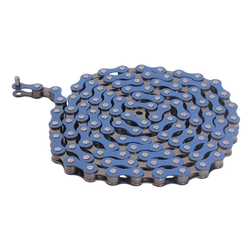 BMX CHAIN BLUE BLUE 1/2 "x1/8" STEEL KHEBIKES