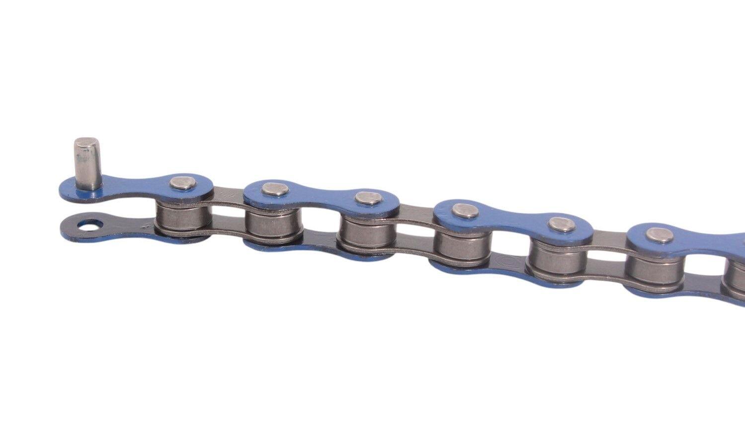 CADENA BMX AZUL 1/2 "x1/8" ACERO KHEBIKES 4/4
