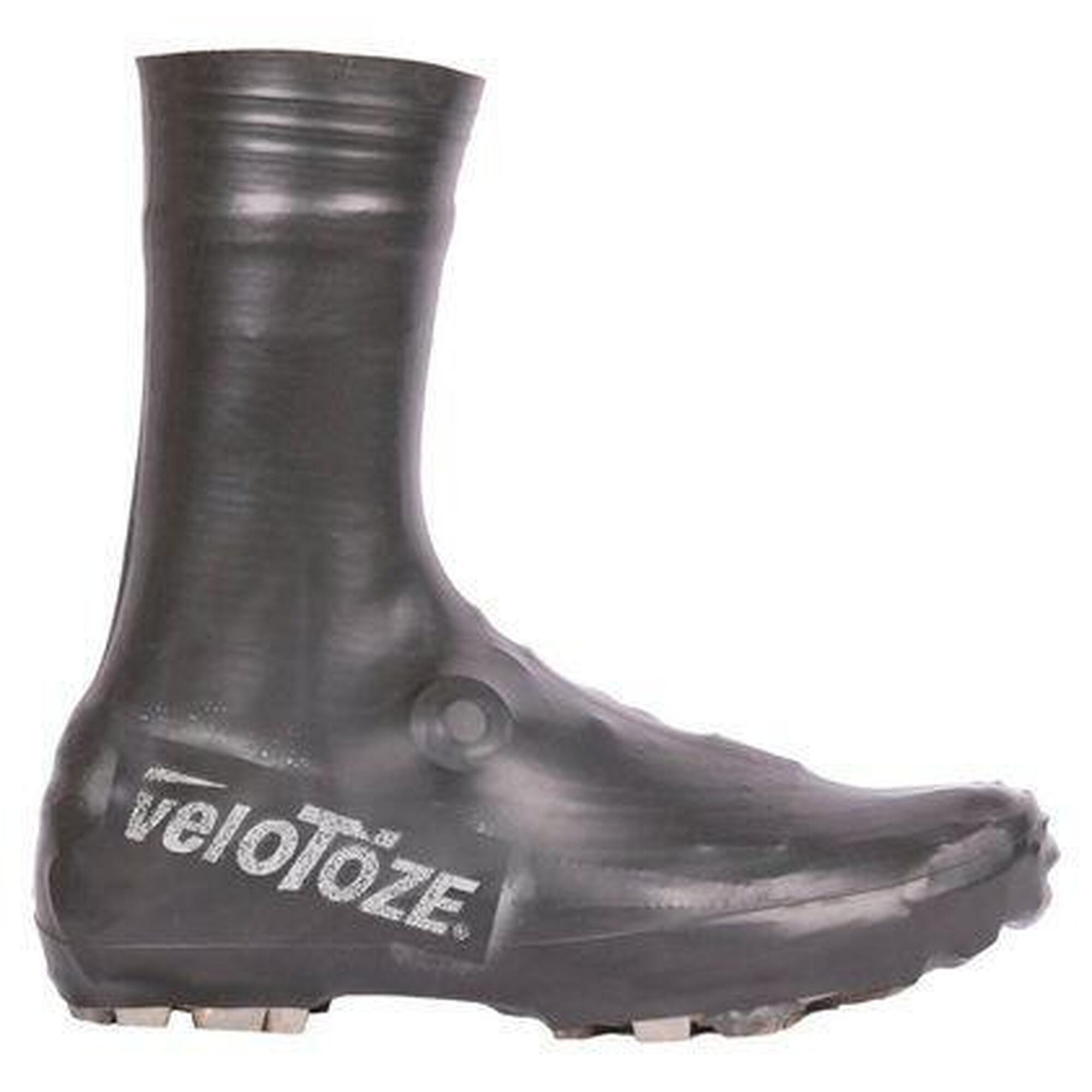 Velotoze - Couvre Chaussures Velotoze Vtt Haut / Latex Super Strong Noir - Surchaussures - Noir - 48 Xl - Decathlon