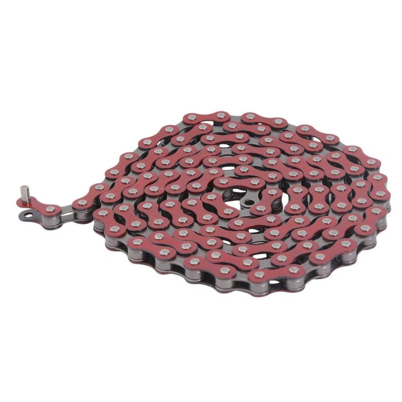 Lanț BMX ROȘU 1/2 "x1/8" oțel KHEBIKES