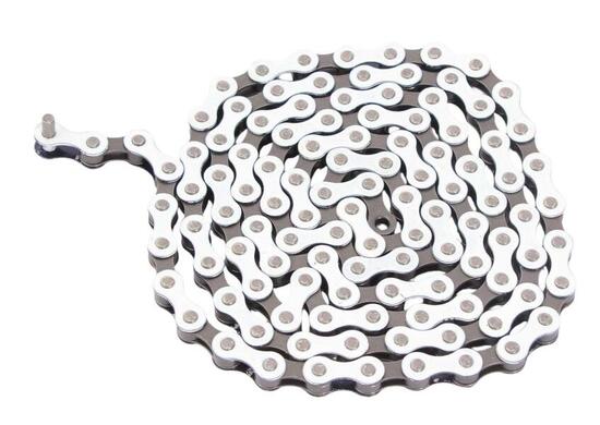 CATENA BMX BIANCO 1/2 "x1/8" ACCIAIO KHEBIKES