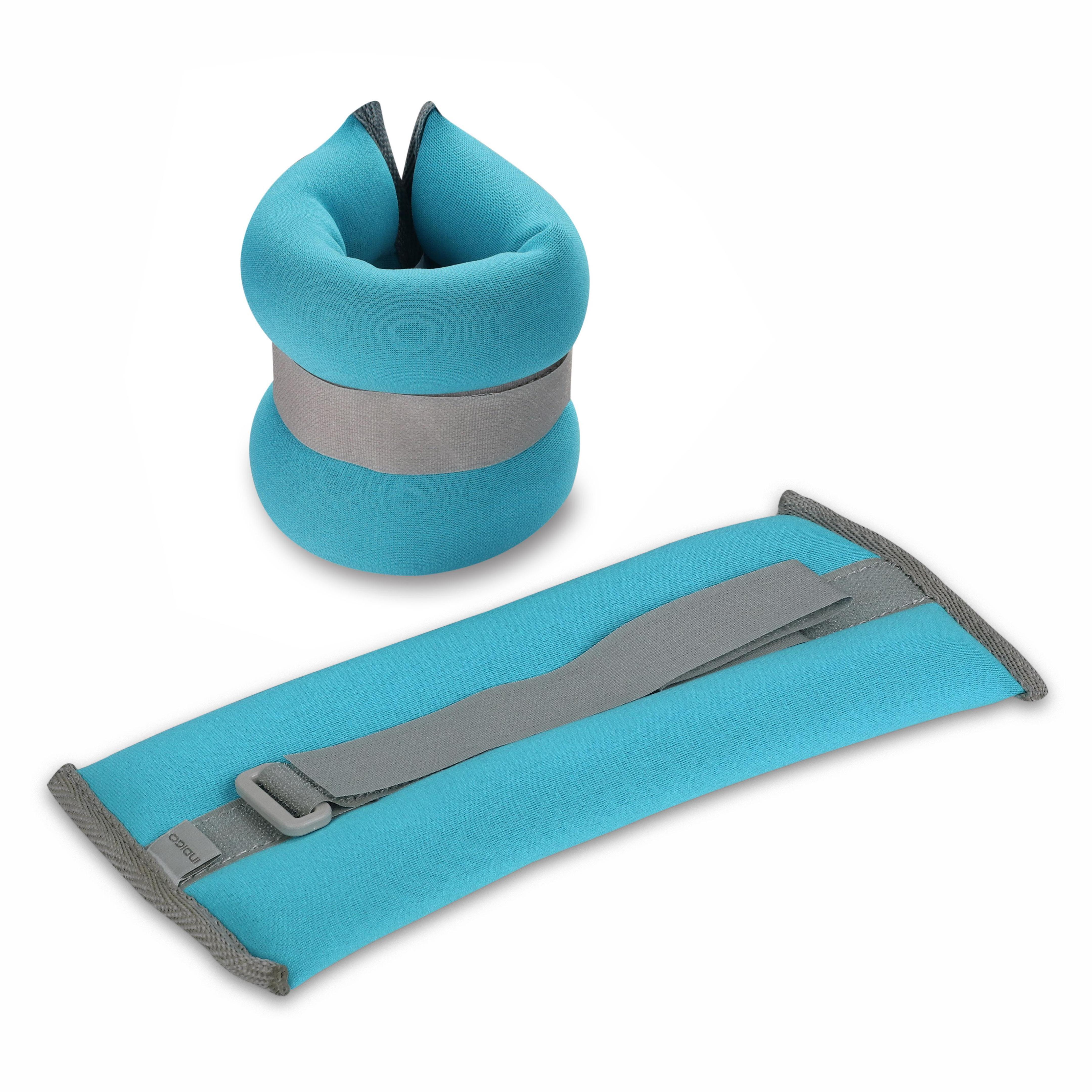Indigo Sports - Poids Pour Chevilles Et Poignets En Néoprène Indigo 2*0,3 Kg - Haltères Reglable - Bleu - Decathlon