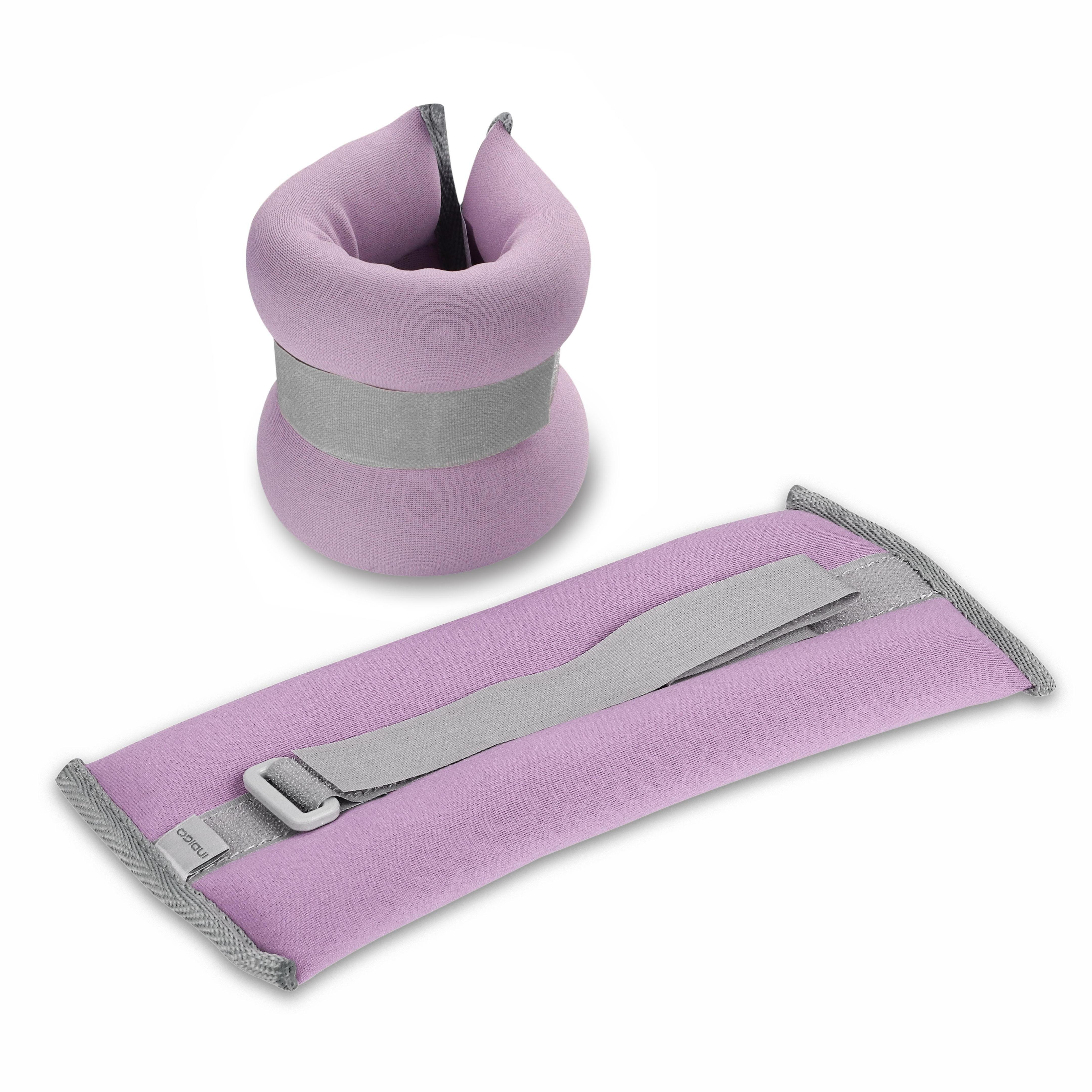 Indigo Sports - Poids Pour Chevilles Et Poignets En Néoprène Indigo 2*0,7 Kg - Haltères Reglable - Violet - Decathlon