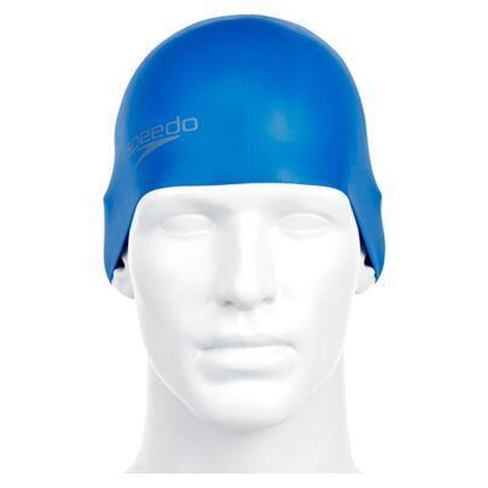 Speedo Badmuts Plain Moulded Silicone Blauw