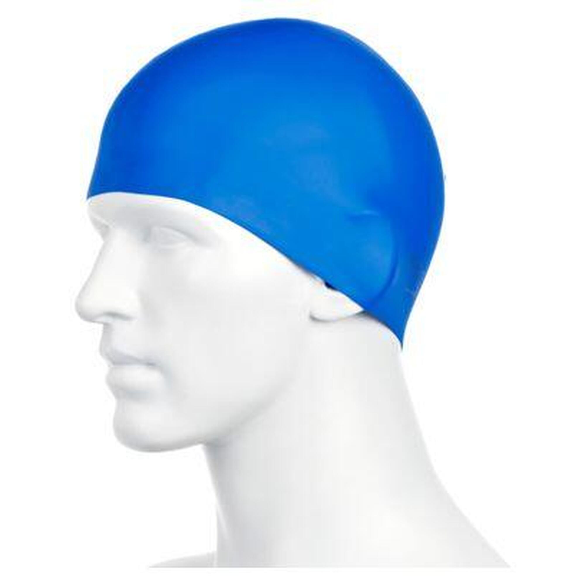 Speedo Badmuts Plain Moulded Silicone Blauw