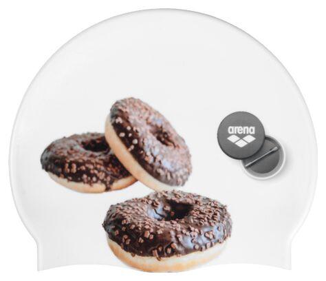 Arena Swim Cap HD White Donuts 2/5