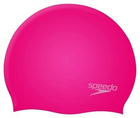 SPEEDO Touca de silicone moldado simples - Rosa elétrico Speedo