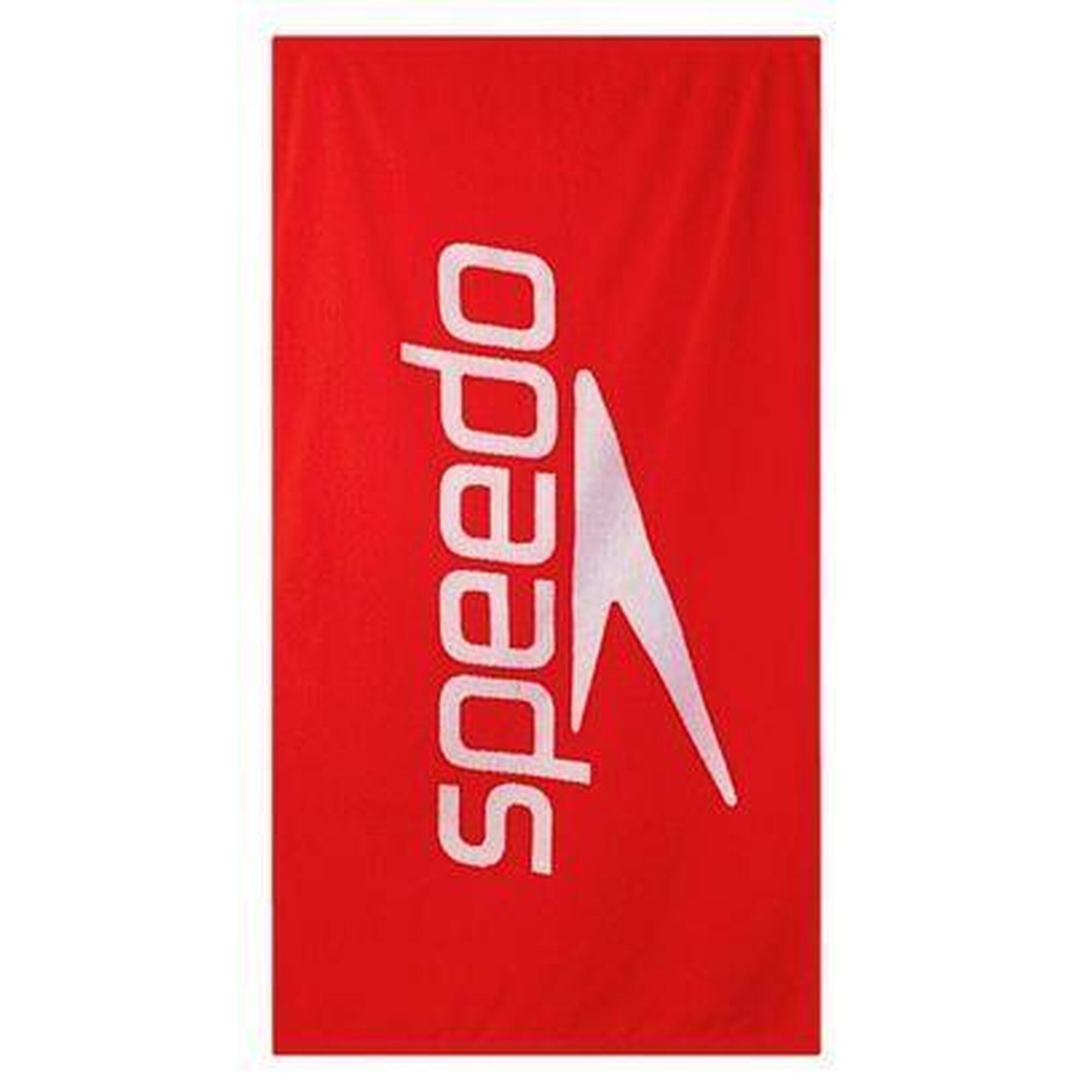 Speedo - Serviette Speedo Logo Towel Rouge / Blanc - Serviette - Blanc|rouge - Taille Unique - Decathlon