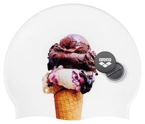 Arena Swim Cap HD Bianco 2/4