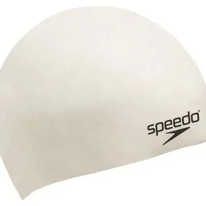 SPEEDO Swimcap Plain Flat Silicone White