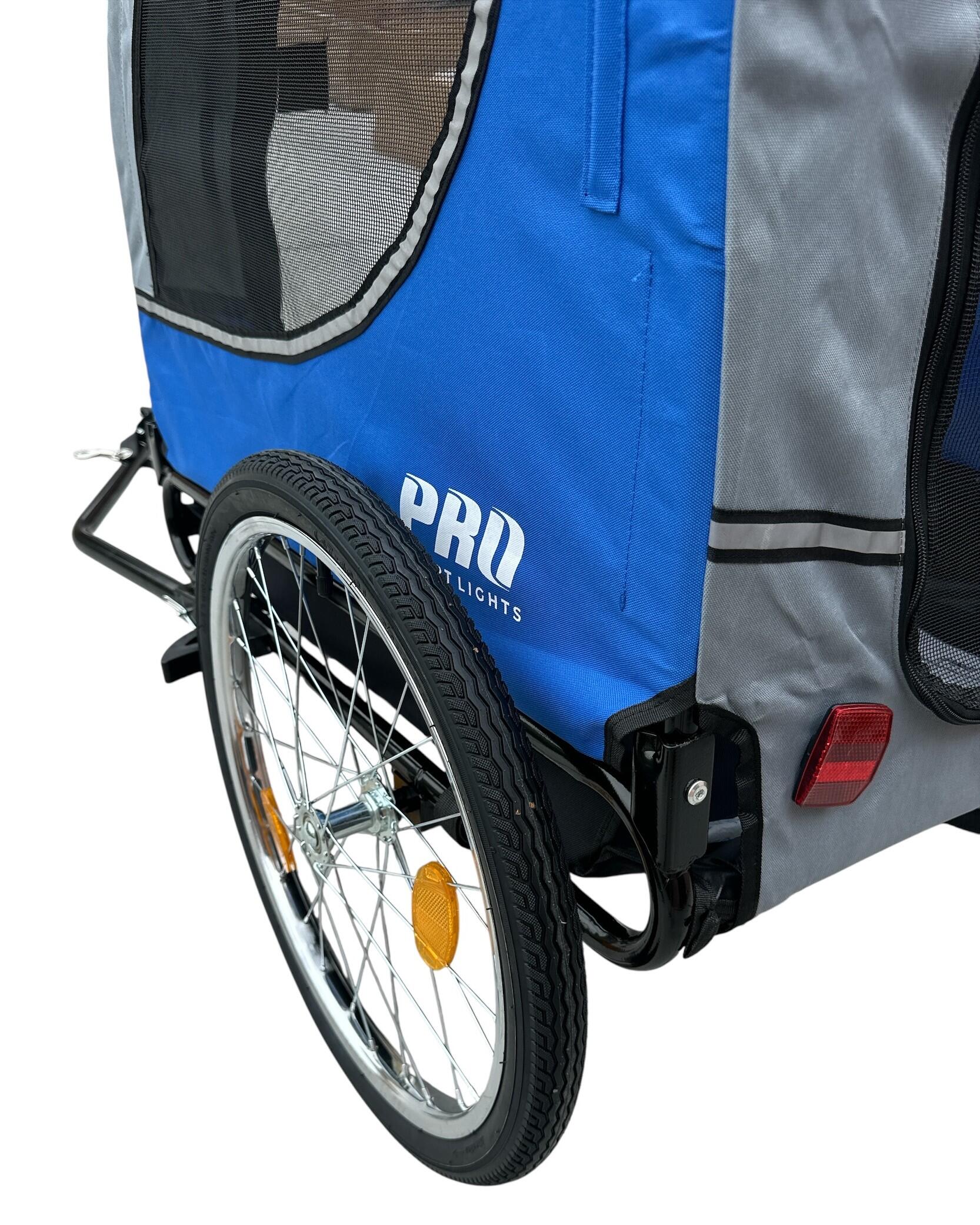 Rimorchio per biciclette per cani con catarifrangenti - fino a 30 kg 6/7