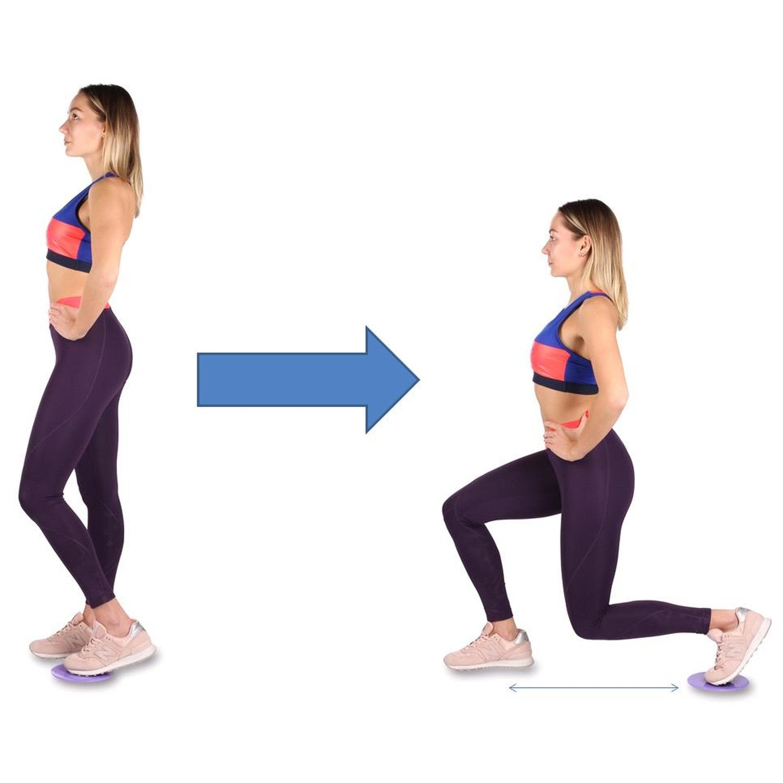 Discos Deslizantes (slider) INDIGO 17,8 cm Preto INDIGO SPORTS