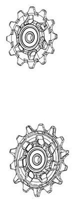 SRAM Ruote del deragliatore Sram XX T-Type Eagle AXS
