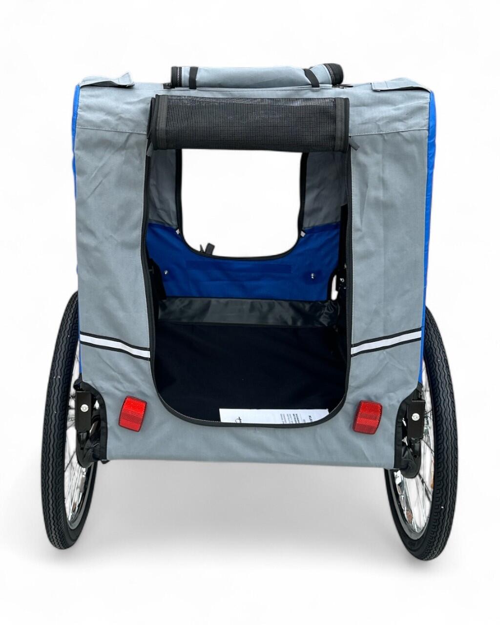 Carrello per cani - pieghevole - Deluxe Grigio - Max 30 kg 3/7