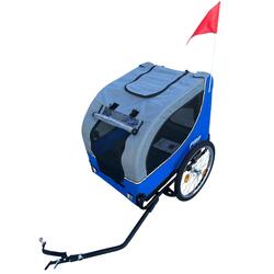 Remorque vélo pour chien - pliable - Deluxe Gris - Max 30 kg