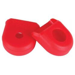 RACE FACE Paire de protèges Manivelles Carbone BOOT PEDAL Rouge