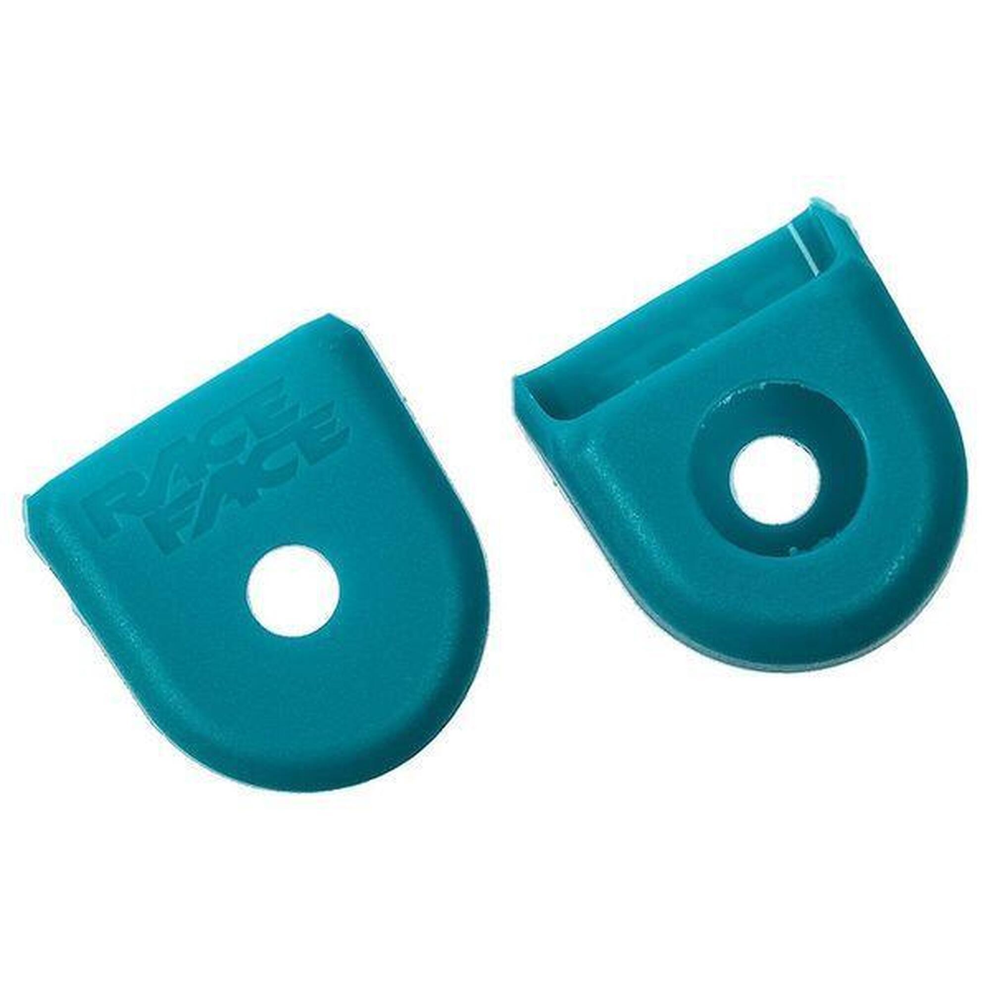 Race Face - Race Face Paire De Protèges Manivelles Alu Boot Pedal Turquoise - Manivelle - Bleu - Taille Unique - Decathlon
