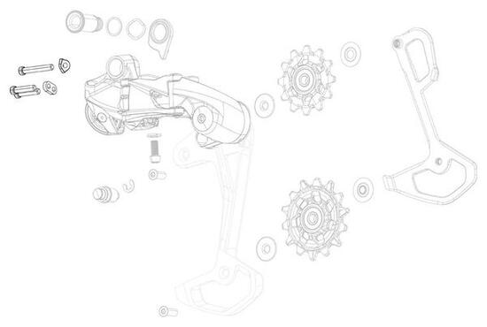 Kit protezione cambio SRAM X0 T-Type Eagle AXS