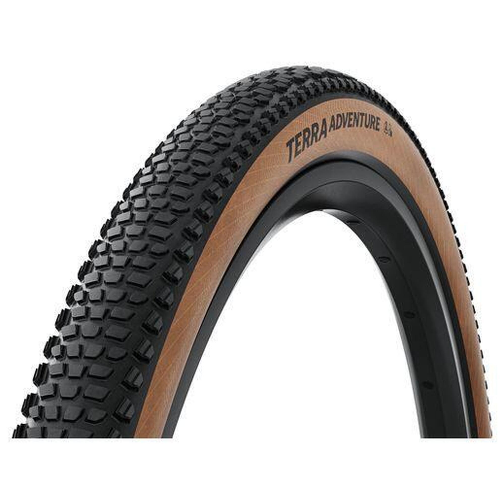 Continental - Pneu Gravel Continental Terra Adventure 700 Mm Tubeless Ready Souple Trail Casin - Pneu - Marron|noir - 45-622 - Decathlon