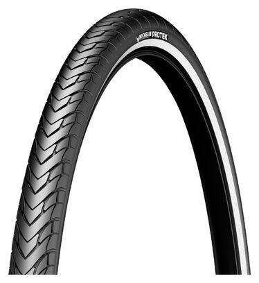 Michelin Flanc Réfléchissant Protek 700C X 35 Rigide Pneu, Noir | Bikeinn