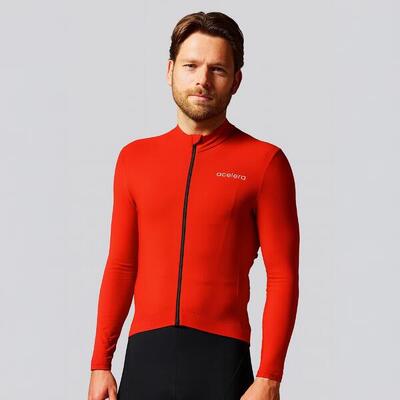 Camicia da ciclismo calda Camicia da ciclismo a maniche lunghe da uomo