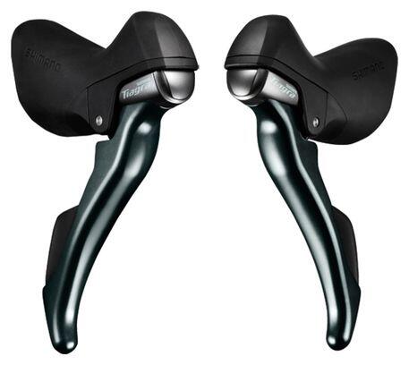 SHIMANO Coppia di manettini SHIMANO TIAGRA ST4703 3x10V Neri
