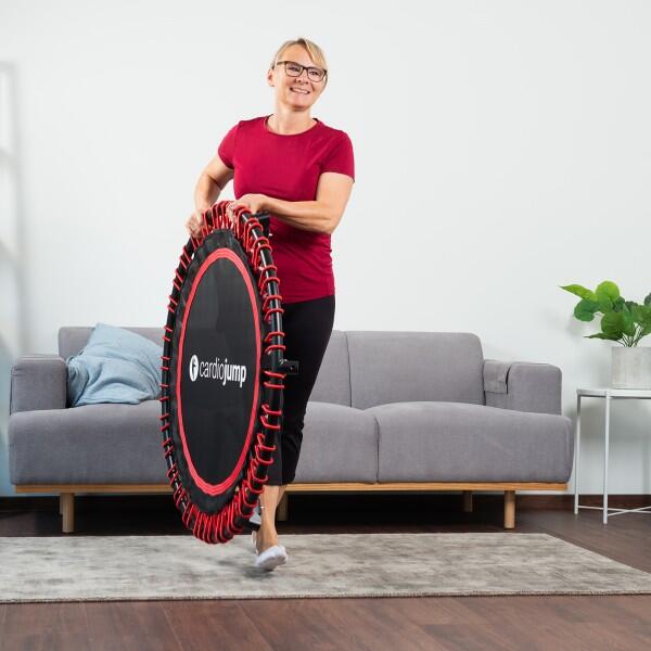 Cardiojump Premium fitnesstrampoline 100 cm rood 5/5