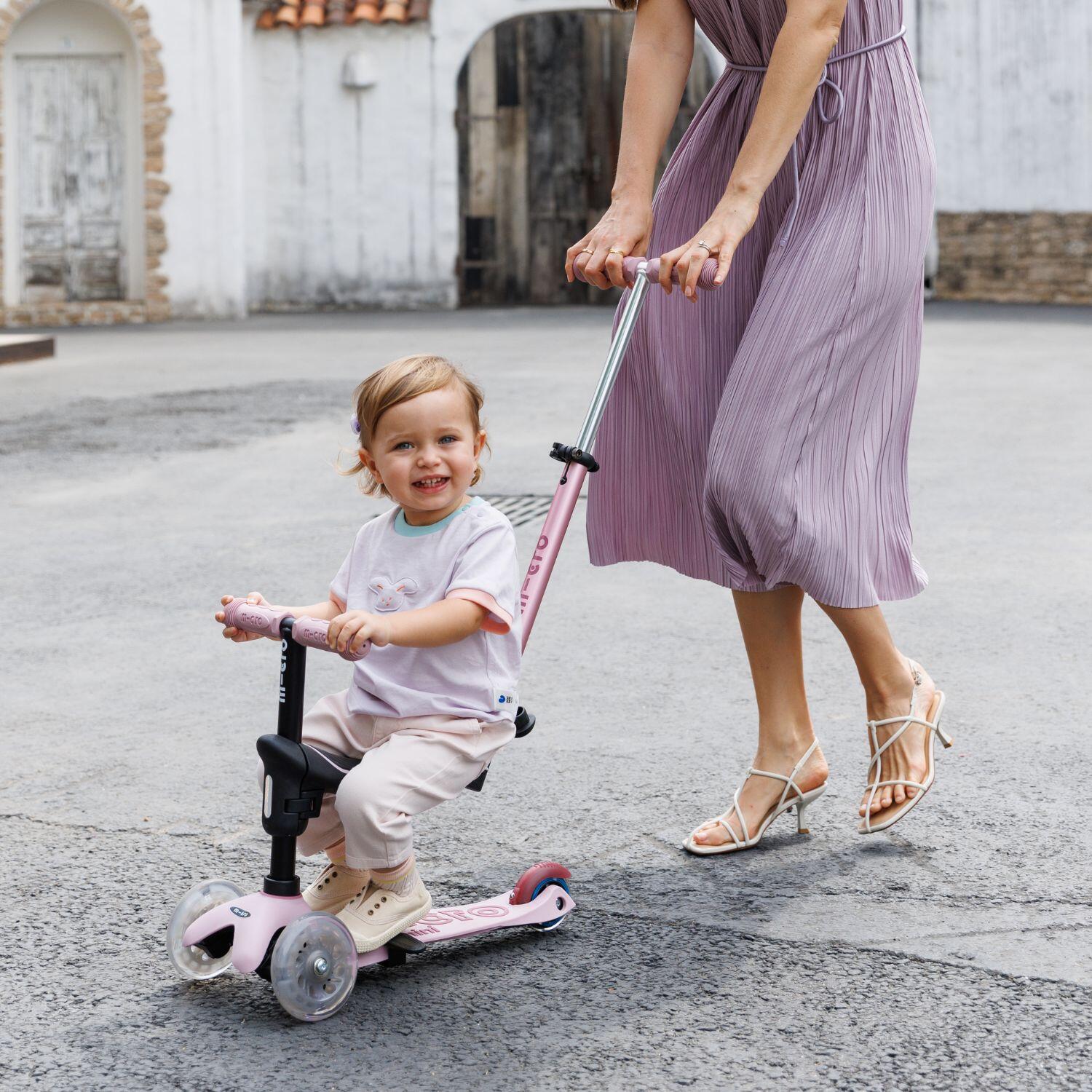 Trottinette évolutive Mini  Rock  Go  Poudré LED 2/7