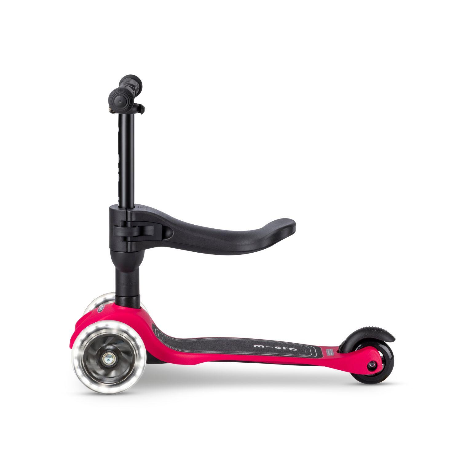 Trottinette évolutive Mini  3en1 Lite Framboise LED 2/7