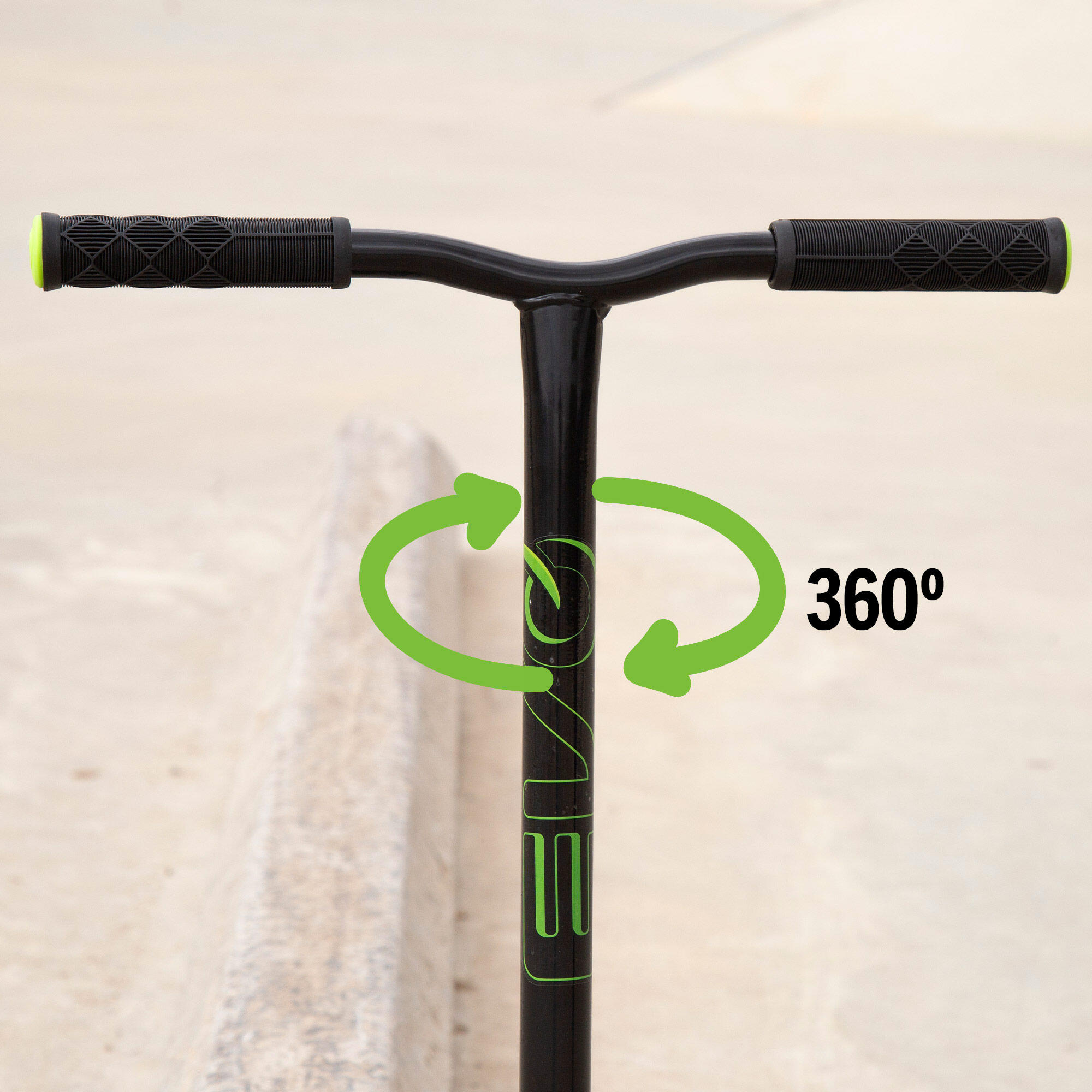 Scooter infantil de 2 rodas, preta e verde EVO 3/7