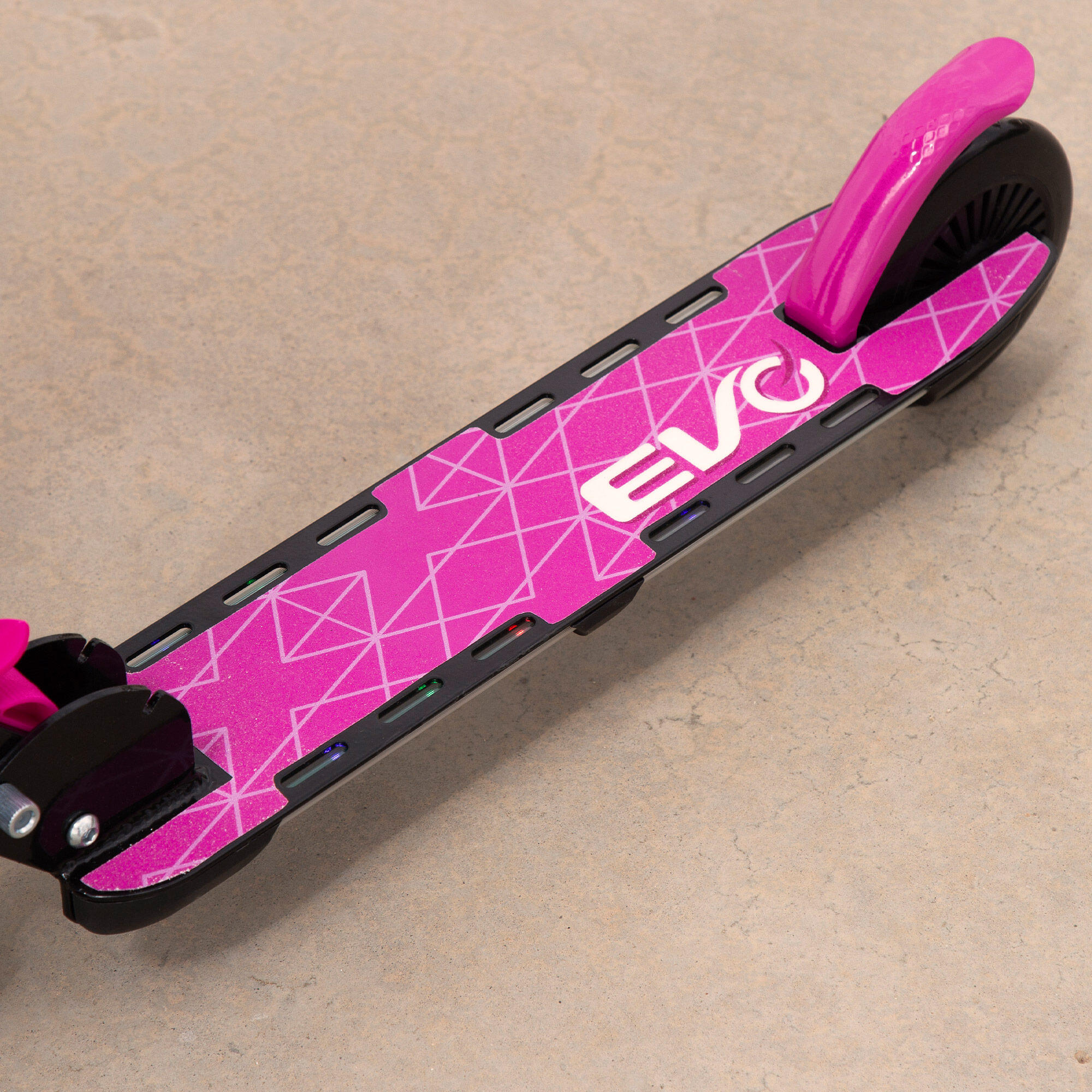 Scooter rosa 2 ruote luci multicolore EVO 5/7